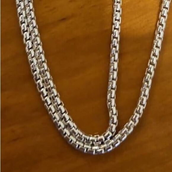 New Solid 925 Sterling Silver 2MM Round Box Chain Necklace 24” Chain - Picture 5 of 9